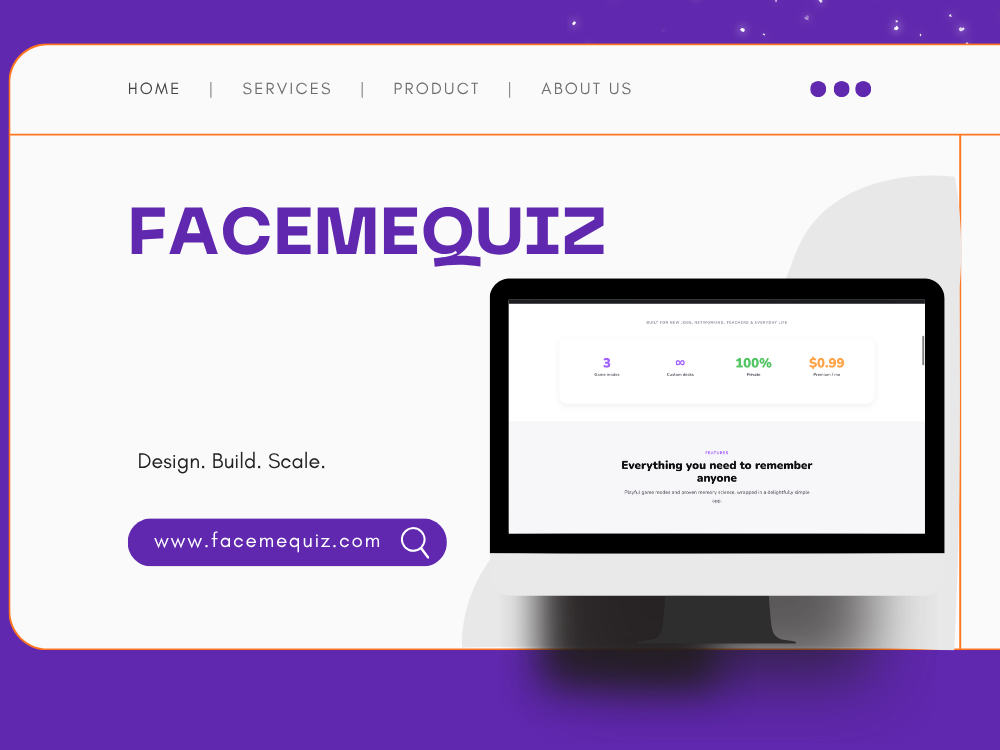 FaceMeQuiz screen